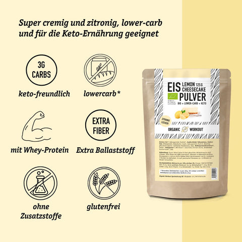 LOWER-CARB LEMON-CHEESECAKE EIS - KETO-FREUNDLICH