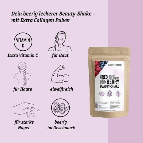 Poudre de protéines de baies biologiques avec concentré de protéines de lactosérum + vitamine C