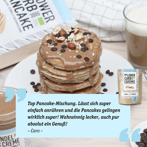 Mélange de gâteau à la vanille biologique à faible teneur en glucides pour gâteaux, muffins et crêpes