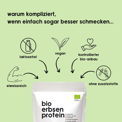 Protéine de Pois Premium Bio 500 g