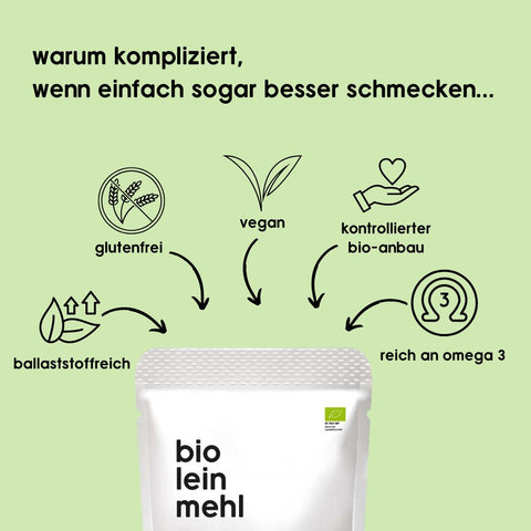 Farine de lin premium bio 750 g