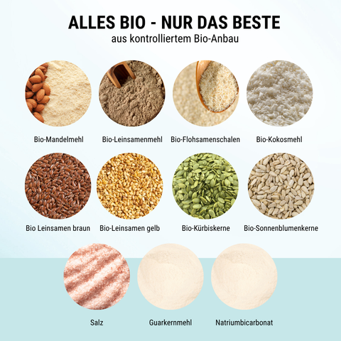 Mélange de cuisson biologique à faible teneur en glucides - sans gluten et sans œuf