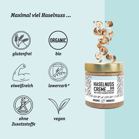 SOLDE Crème de noisette bio aux protéines vegan