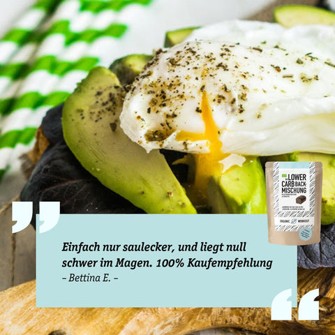 Mélange de cuisson biologique à faible teneur en glucides - sans gluten et sans œuf