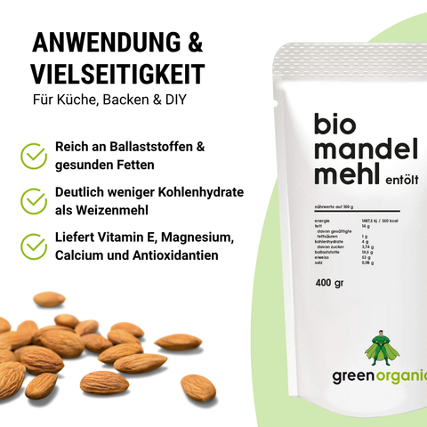 Farine d'Amande Premium Bio 400 g