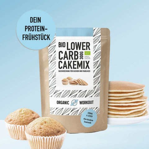 Mélange de gâteau à la vanille biologique à faible teneur en glucides pour gâteaux, muffins et crêpes