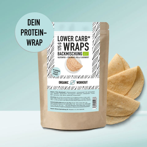 WRAPS LOWER-CARB* BACKMISCHUNG – glutenfrei, vegan, bio, Sauerteig, für Wraps & Fladenbrot