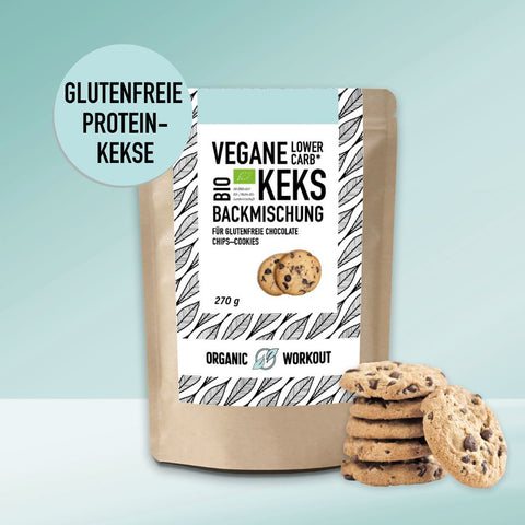 Mélange de biscuits végétalien biologique à faible teneur en glucides pour biscuits aux pépites de chocolat sans gluten