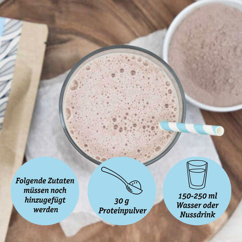 Poudre de protéines de chocolat biologique à base de concentré de lactosérum