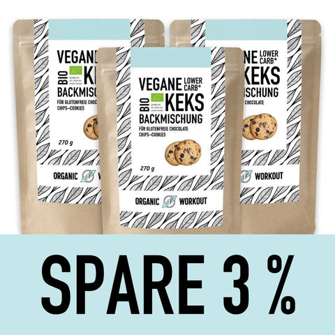 Mélange de biscuits végétalien biologique à faible teneur en glucides pour biscuits aux pépites de chocolat sans gluten