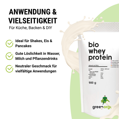 Protéine de lactosérum biologique de qualité supérieure 500g