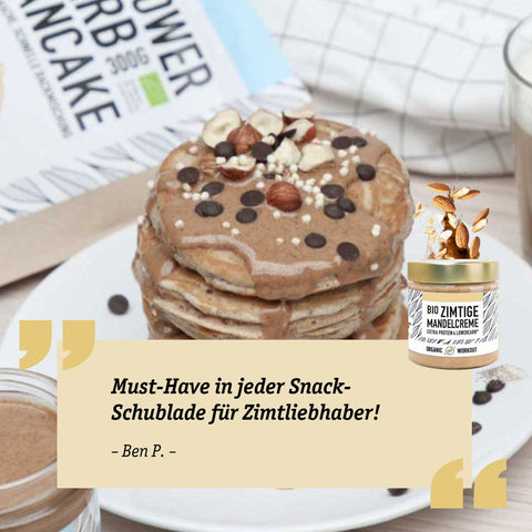 Crème d'amande bio à la cannelle avec protéines de lactosérum + vanille (édition spéciale limitée)