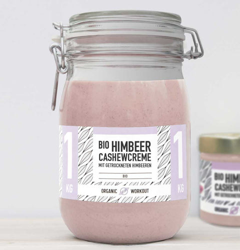 Crème framboise noix de cajou bio en édition limitée