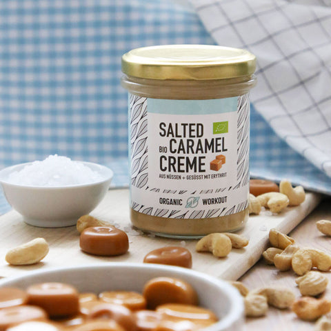 Crème de noix bio au caramel salé à base de noix de cajou - vegan