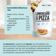 Mélange de cuisson pour pizza à faible teneur en glucides pour deux bases de pizza végétaliennes sans gluten