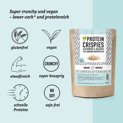 Bio Protein Crispies Probe – glutenfrei, sojafrei, vegan