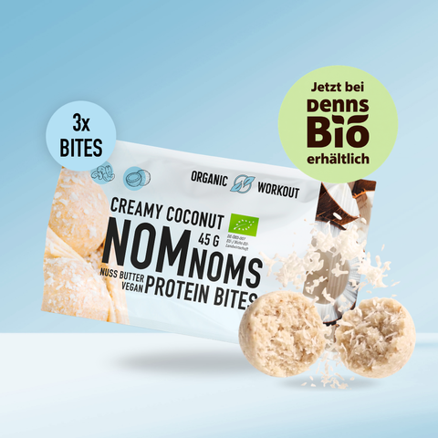 Creamy Coconut NomNoms (Protein-Bites) – bio, vegan mit Bio-Erythrit und Bio Erbsenprotein