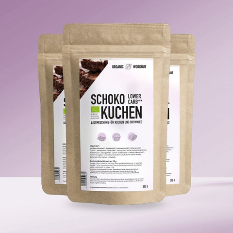 Mélange à gâteau au chocolat biologique à faible teneur en glucides pour gâteaux, brownies et autres