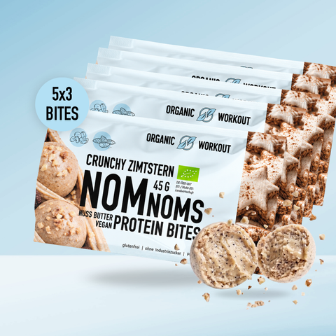 Zimtstern NomNoms (Protein-Bites) – vegan mit Extra Protein