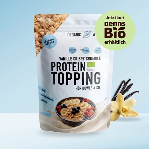 Crispy Vanilla Protein Crumble – bio, vegan mit Bio-Erythrit und Bio Erbsenprotein