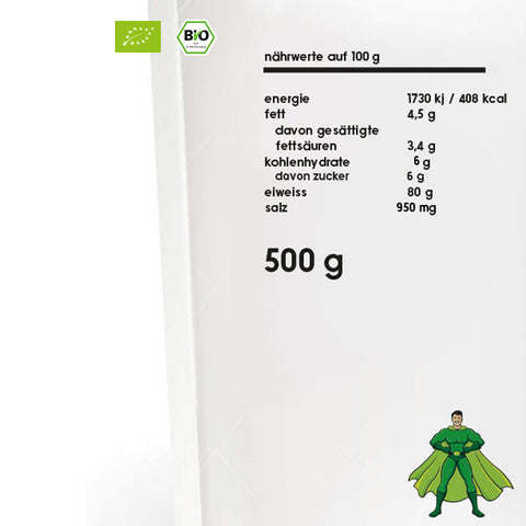 Protéine de lactosérum biologique de qualité supérieure 500g