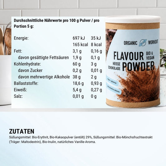 Bio Heiße Schokolade Flavour Powder - 150 g