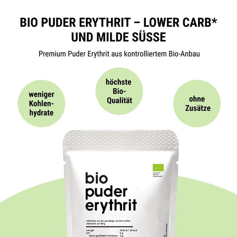 Poudre Bio Premium Érythritol - 190 g