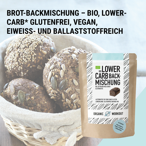 Mélange de cuisson biologique à faible teneur en glucides - sans gluten et sans œuf