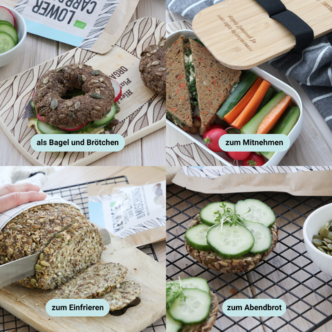Mélange de cuisson biologique à faible teneur en glucides - sans gluten et sans œuf