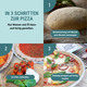 Mélange de cuisson pour pizza à faible teneur en glucides pour deux bases de pizza végétaliennes sans gluten