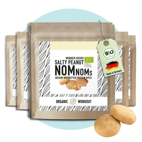 Salty Peanut NomNoms (Protein-Bites) – bio, vegan mit extra Protein