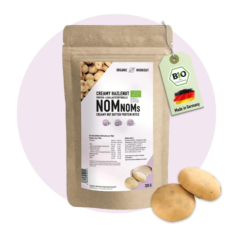 Creamy White Hazelnut NomNoms (Protein-Bites) –  bio, vegan und mit Erbsenprotein