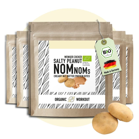 Salty Peanut NomNoms (Protein-Bites) – bio, vegan mit extra Protein