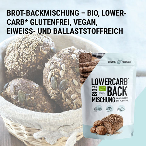 Mélange de cuisson biologique à faible teneur en glucides - sans gluten et sans œuf