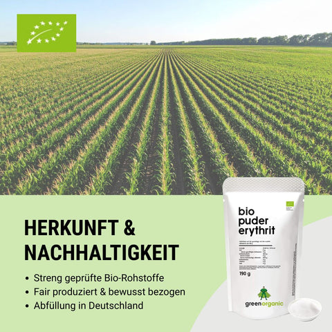 Poudre Bio Premium Érythritol - 190 g