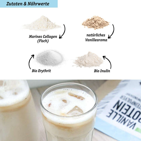 Poudre de protéines de vanille biologique à partir de concentré de protéines de lactosérum