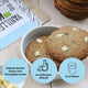 Mélange de cuisson pour biscuits à la vanille biologique à faible teneur en glucides pour des biscuits sans gluten avec des morceaux de chocolat blanc