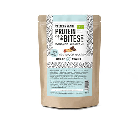 Crunchy Peanut Chocolate NomNoms (Protein-Bites) – bio, vegan mit Extra Protein