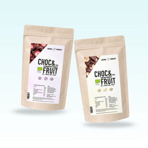 Chocolate & Fruits Crunch-Bundle: Strawberry & Banana (200 g)