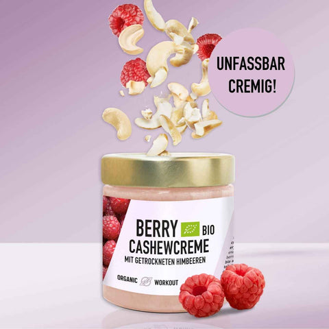Crème framboise noix de cajou bio en édition limitée