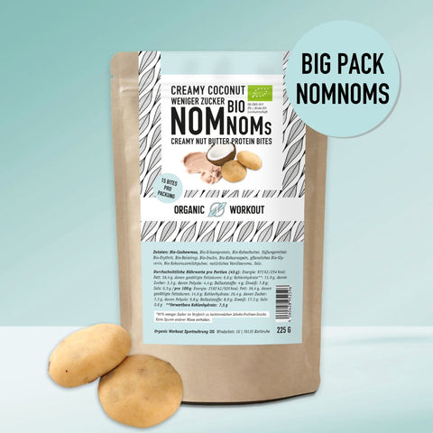 Creamy Coconut NomNoms (Protein-Bites) – bio, vegan mit Bio-Erythrit und Bio Erbsenprotein