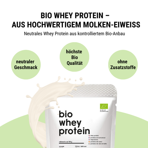 Protéine de lactosérum biologique de qualité supérieure 500g