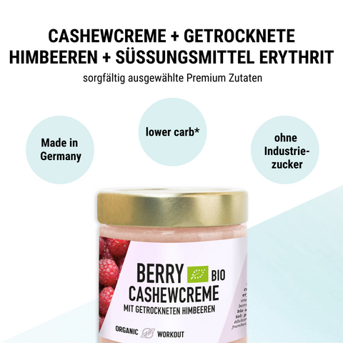 Crème framboise noix de cajou bio en édition limitée