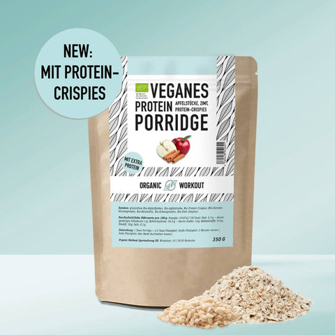 Porridge protéiné bio pomme-cannelle vegan